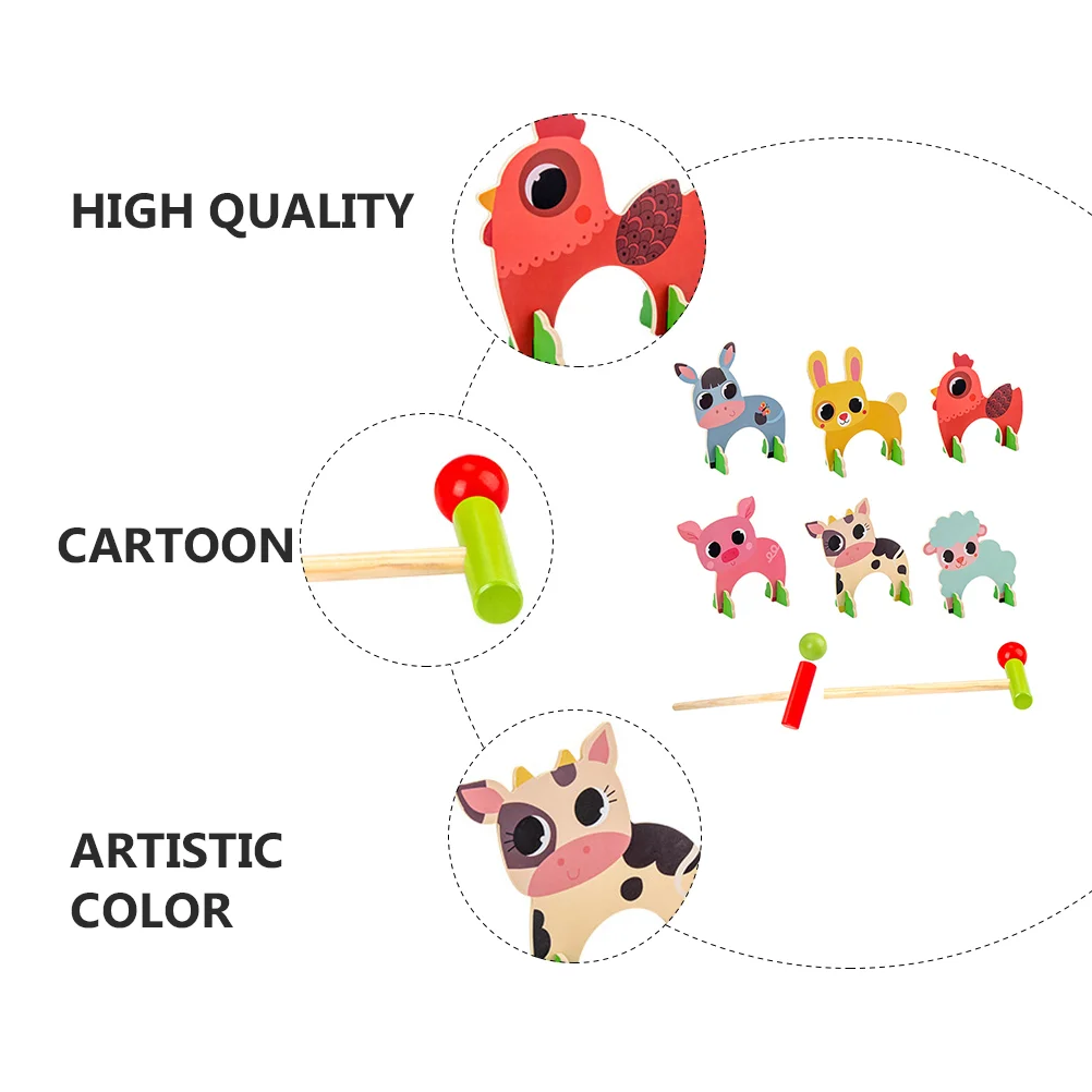 ملعب كروكيه على شكل حيوانات، ملعب جولف صغير للأطفال، لعبة مطرقة للأولاد، لعبة قطار، هدية للأطفال، ألعاب ما قبل المدرسة