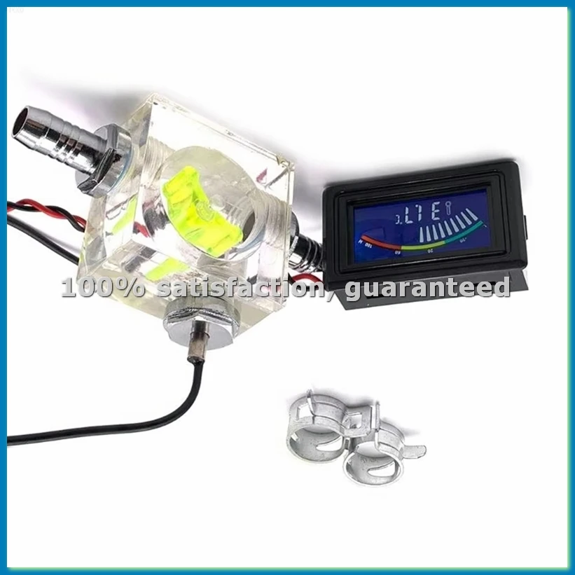 

3 Way Meter LED Thermometer for Water Cooling Liquid Cooler Computer Radiator Supplies Temperature Meter Green-ABHG