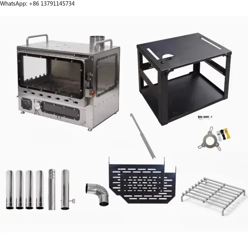 

Large Outdoor 304 Stainless Steel Pellet Stove for Indoor & Outdoor Warming Barn Camping Tent Wood Stove for Charcoal