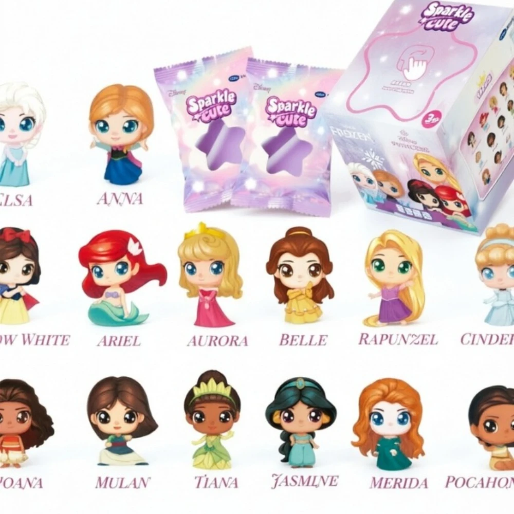 Elsa Gadget - Bonecas Miniaturas Disney Princess Sparkle, Adoráveis
