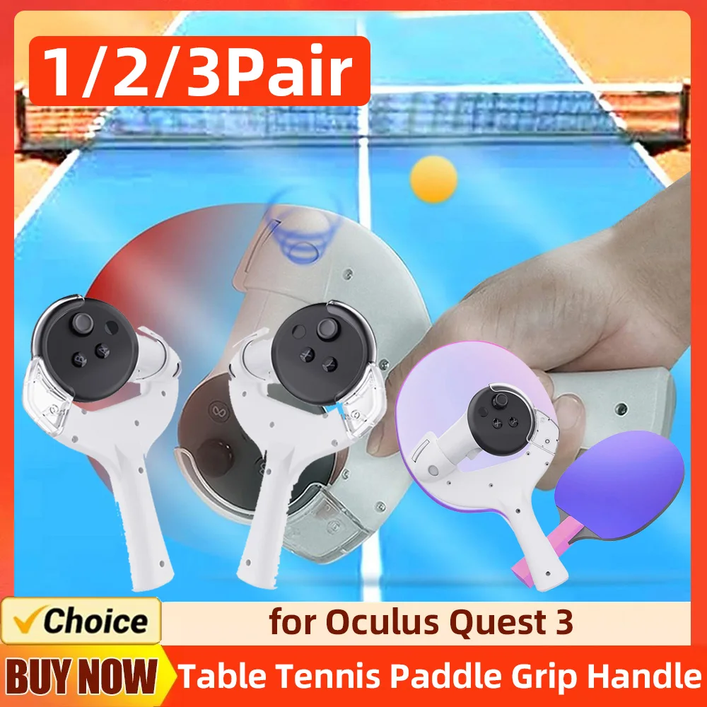 

Рукоятка сенсорного контроллера, захват с улучшением VR-игры, захваты для ракетки настольного тенниса, аксессуары для контроллера Meta/Oculus Quest 3