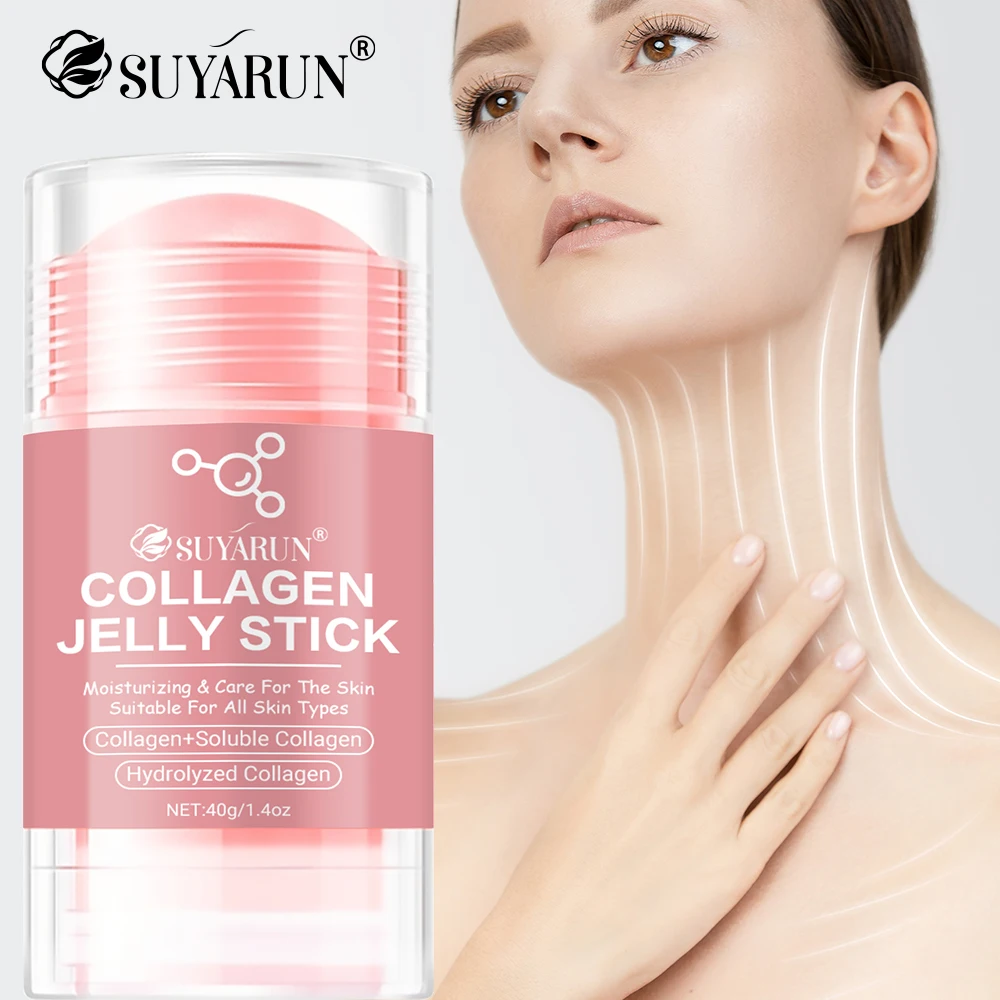 SUYARUN Collagen Jelly Neck Hand Foot Care Stick - Skin Tightening & Moisturizing Anti-Aging Elasticity Bar, New Beauty Tool.