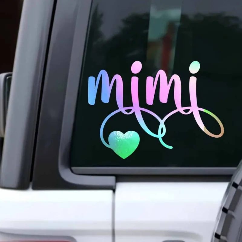 

1pc Cute MiMi Car Accessories Exterior For Hood Decor Decal Stripe Vinyl Truck Vehicle Body Accessories