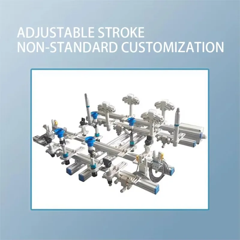 Adjustable Length Multi- Pneumatic Clamp Actuator  Suction Cup Manipulator with Steel s