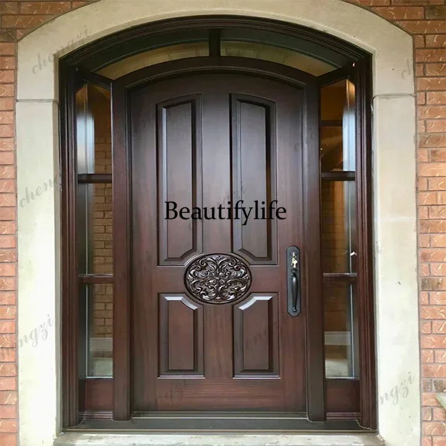 Y136  Customization Minimalist Solid Wood Entry Doors Interior Bedroom Doors Sound-insulating Solid Wood Suite Doors