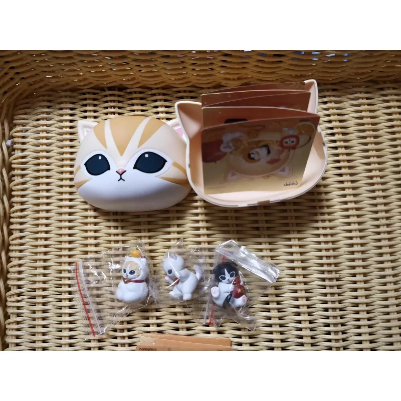 

Funism Mofusand Figure Cat Head Blind Box Cute Animal Figure Collectible Desk Decor Gift