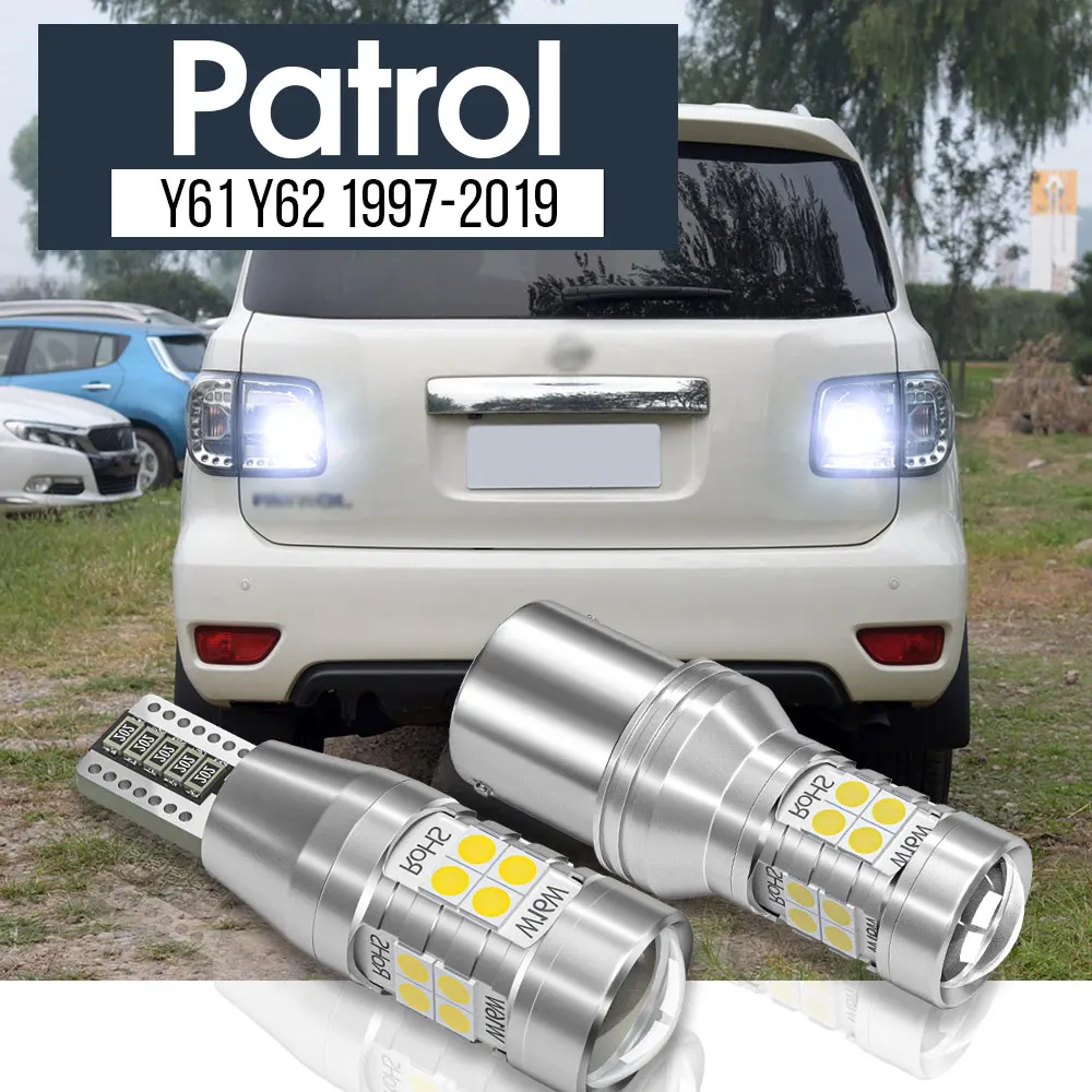 

2x LED Backup Light Reverse Lamp Blub Canbus Accessories For Nissan Patrol Y61 Y62 1997-2019 2012 2013 2014 2015 2016 2017 2018