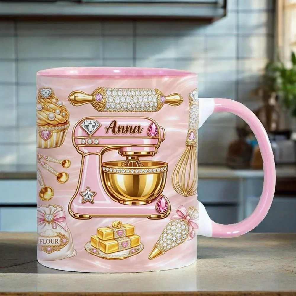 Ceramic Mug Gift for Pastry Chef Cooking Chef Birthday Water Cup Home Drinking Cartoon Element Women User School Scene