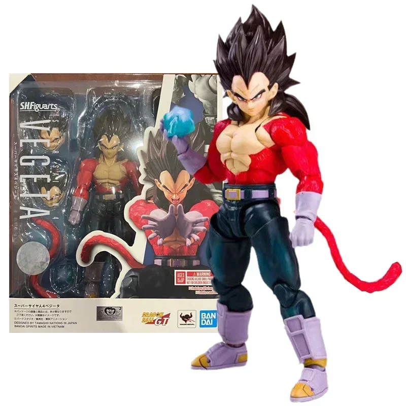 

In Stock Bandai Dragon Ball SHF Super Saiyan 4 Vegeta Action Figure Series Model Toy Collection Children's Gift