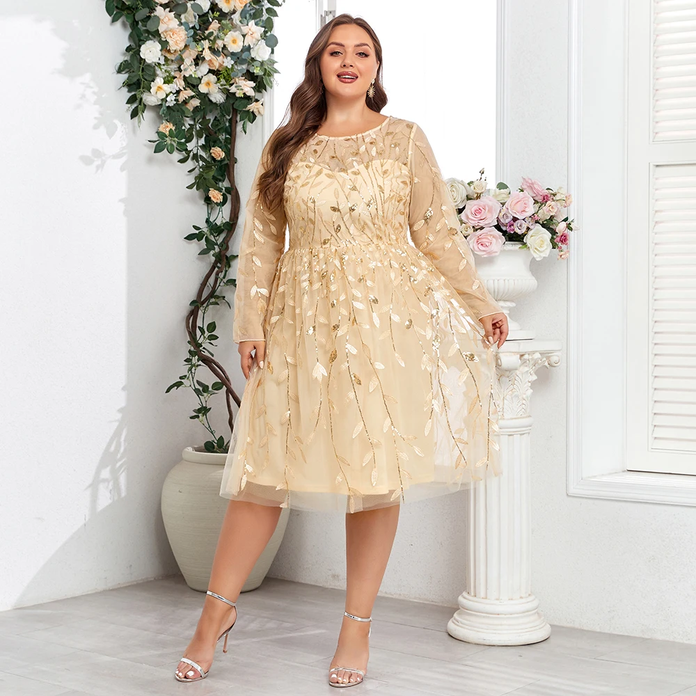 2024 heißer Verkauf Meerjungfrau Abendkleider Oansatz Volle Hülse Tüll Stickerei Lange Party Kleid Elegante Formale Kleid – Detail 24