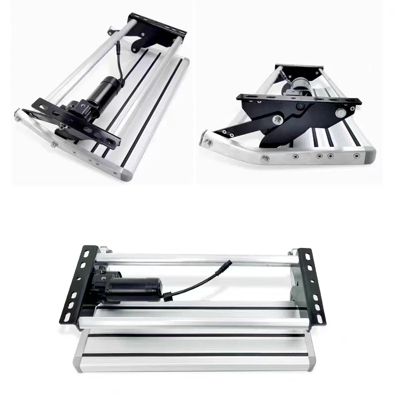 Single Electric Folding Aluminum Alloy RV Entry Step For Caravan
