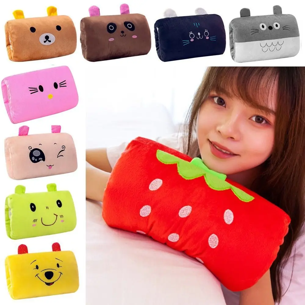 Winter Hand Warmer Pillow Plush Toy Hand Warmer Pad Cute Animal Handy Covered Office Nap Pillow Female Gift Cartoon Holiday gift