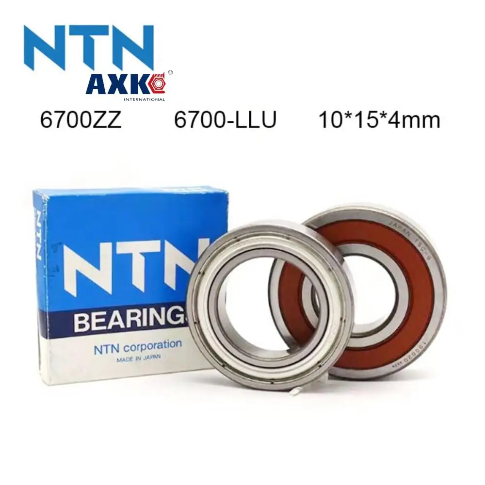 

100% Original Japan NTN Bearing 5/10Pcs 6700-ZZ 6700-LLU ABEC-9 Ball Bearing 10x15x4mm High Speed Deep Groove 6700 Ball Bearing