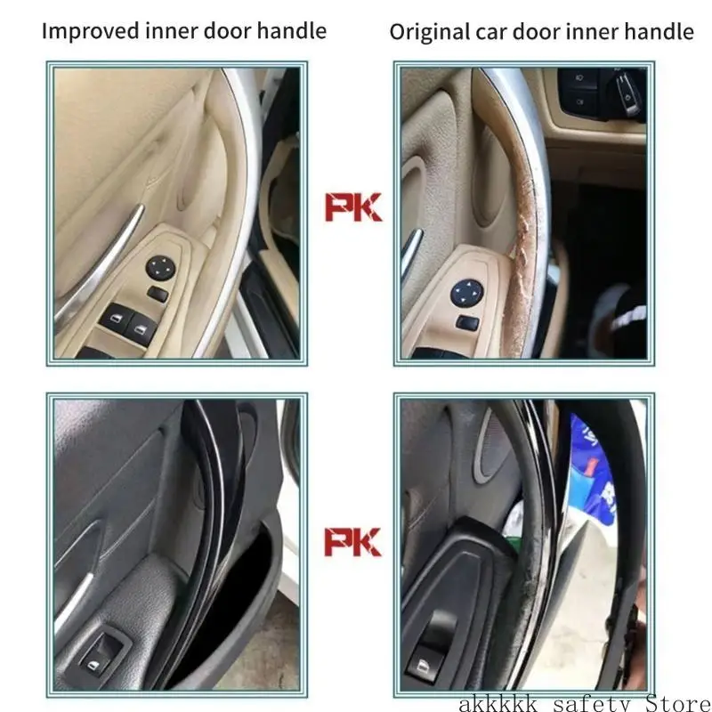 

XXFF Inner Door Handle Cover for F30 F40 13-18 Interior Door Pull Handle Trim Cover