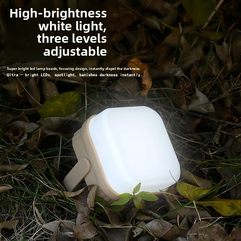 Retro Atmosphere Tent Light LED Flashlight Strong Light Rechargeable Emergency Work Light Camping Outdoor Long Battery Life