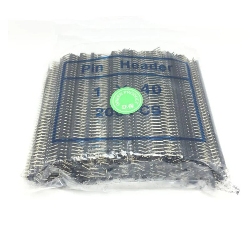 10pcs/lot Hot Sale 40 Pin 1x40 Single Row Male 2.54mm Breakable Pin Header Connector Strip