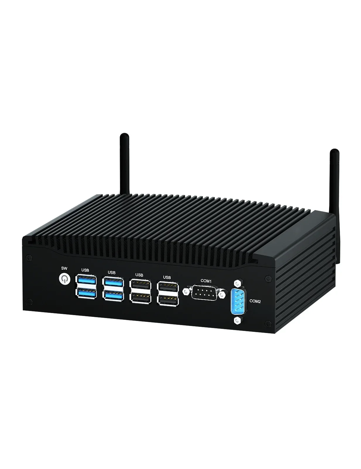 Fanless Industrial Mini PC Core i3 6157U ITX Industrial Rugged Computer Com Port Dual Lan Win10 Linux Desktop Computer