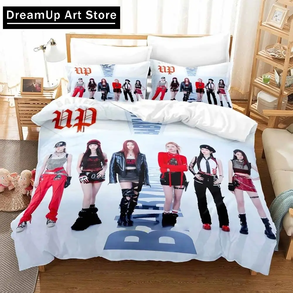 3D Print Kpop BABYMONSTER Group Bedding Set Boys Girls Twin Queen King Size Duvet Cover Pillowcase Bed boys Adult Bedroom