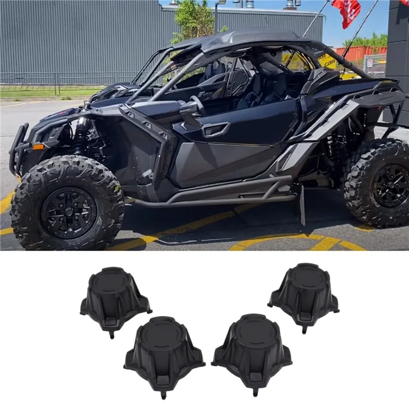 A48P-Tire Wheel Hub Caps, Center Cap Cover For Can-Am Maverick X3 Turbo R 2017-2020 Accessories (12PCS)