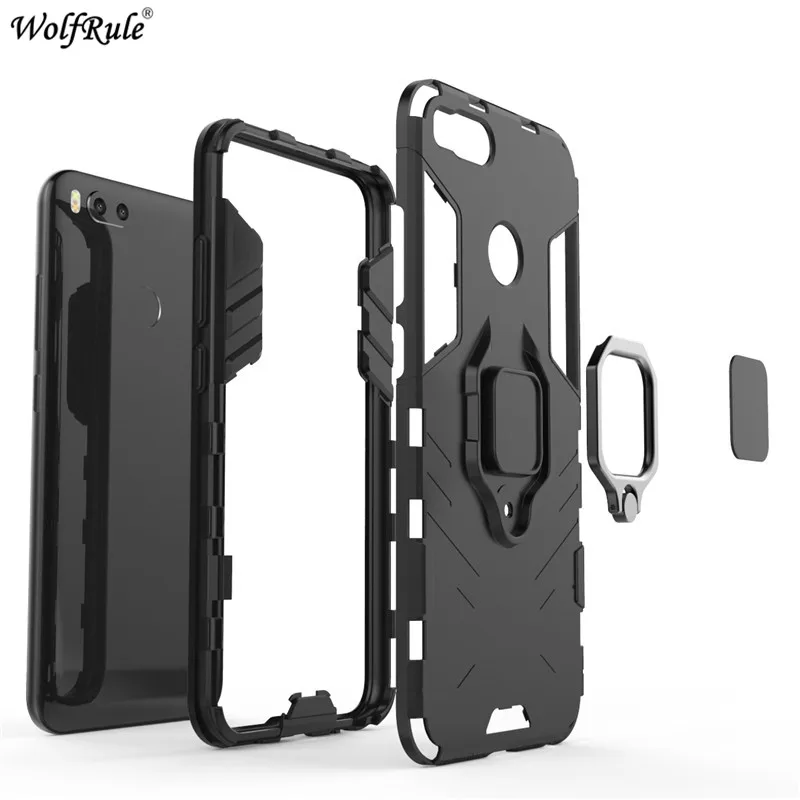 Cover For Xiaomi Mi A1 Case Ring Holder Armor Bumper Funda For Xiaomi Mi 5X Phone Case For Xiaomi Mi A1 Cover MiA1 Mi5X 5.5\'\'