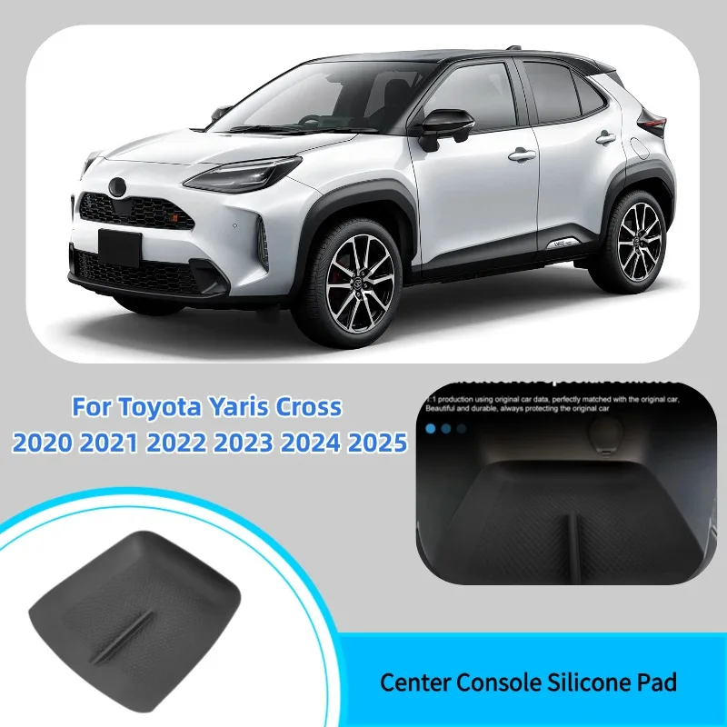 tapete-antiderrapante-e-a-prova-de-poeira-para-console-central-de-carro-para-toyota-yaris-cross-2020-2021-2022-2023-2024-2025-yaris-hatchback-gr-automatico