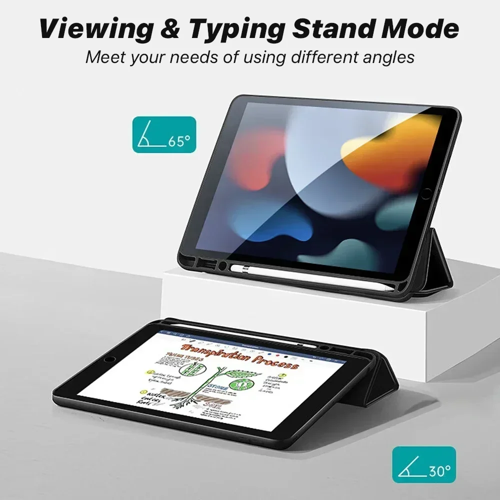 Etui na iPada z uchwytem na penicl do iPada 7. 8. 9. 10.2 Air 4 5 10.9 Pro 11 12.9 Etui na iPada Akcesoria 5. 6. 9.7 Pokrowiec