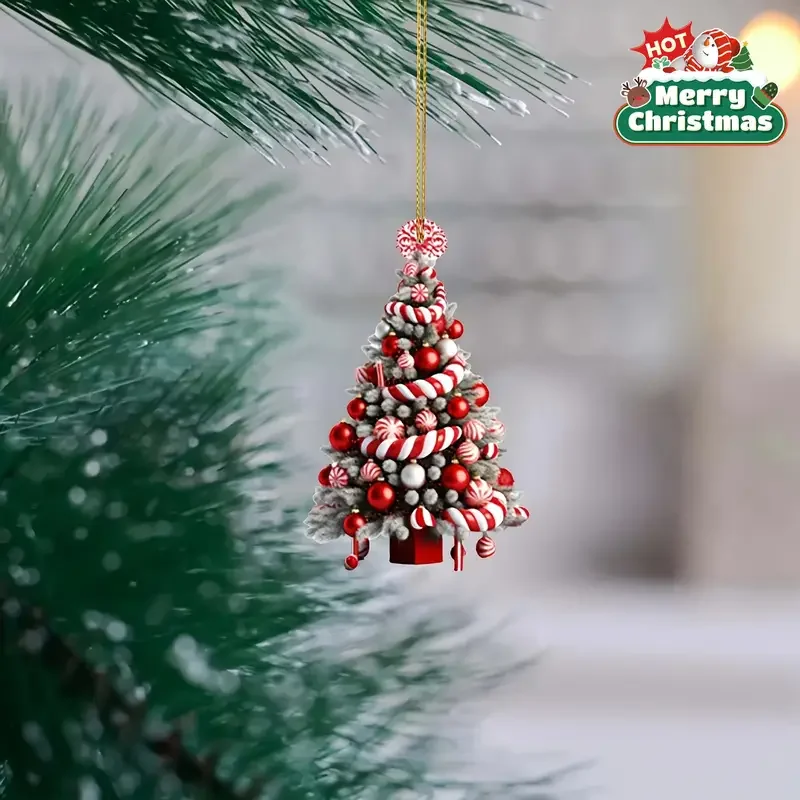 7-teilige Weihnachtsbaumschmuck, Feiertagsdekorationen, sowohl für den Innen- als auch für den Außenbereich geeignet, Weihnachtsanhänger