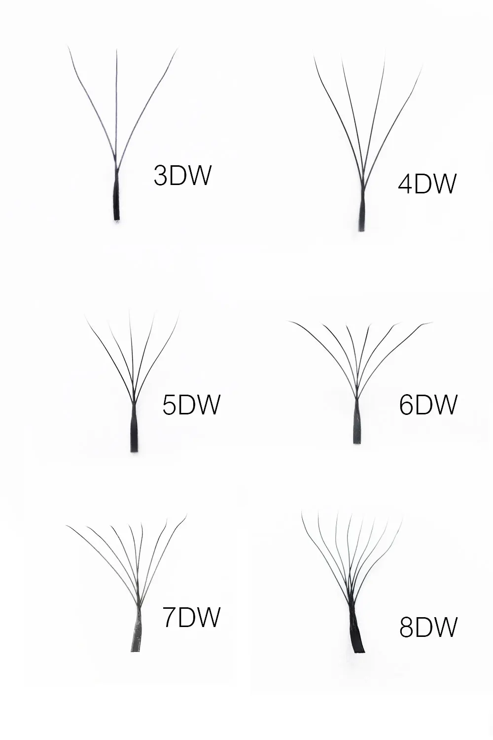 SUPMACIO W Shape 3D 4D 5D Premade Volume Fans Automatic Flowering Nature Soft Light Clover Lashes Bloom Eyelashes Extension