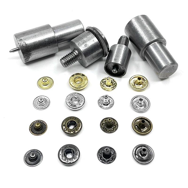 Europe Button machine special mold (12mm+M6) Pressure Snap Molds 8/10/12.5/15 mm Rivet Dies Metal Eyelets installation tools