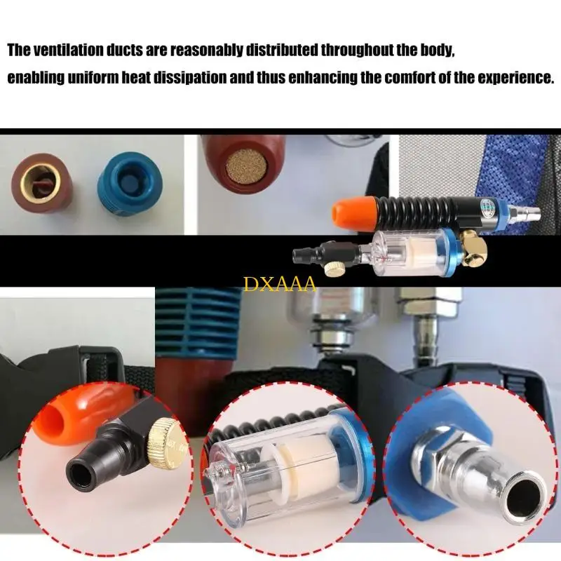Dxaa colete resfriamento industrial para homens mulheres soldagem aço ar comprimido colete refrigeração ar condicionado