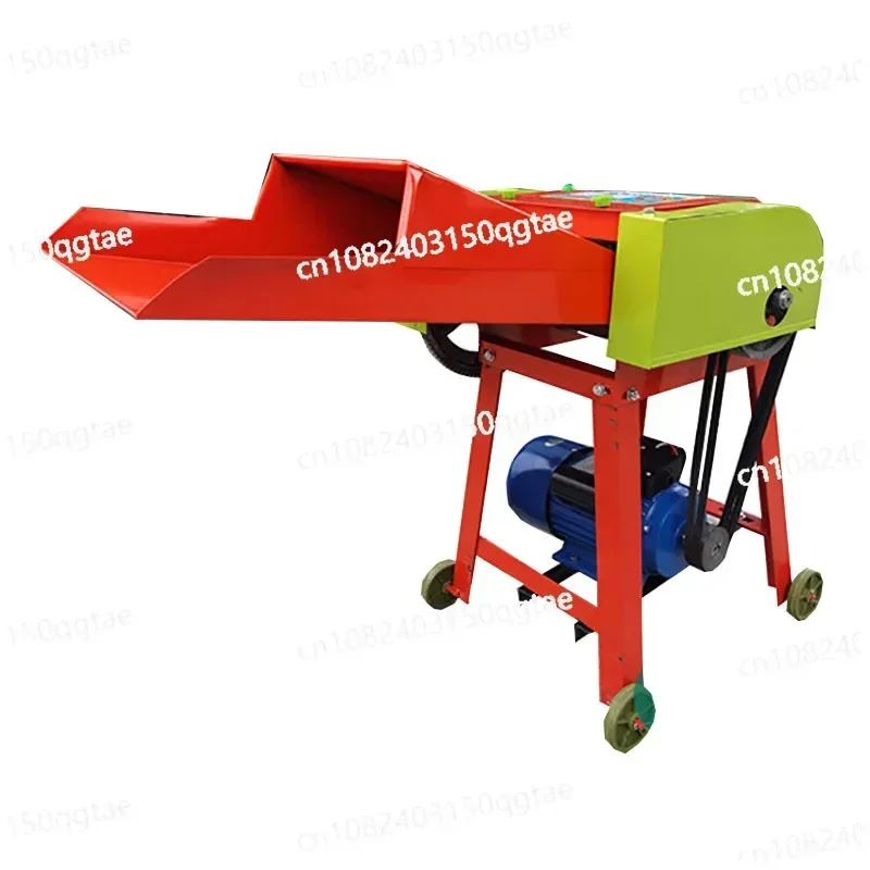 3KW 220V/380V 6-Blade Automatic Feeding Grass Cutter Corn Straw Crusher Feeding Cow and Sheep Grassing Machine Breeding Electric