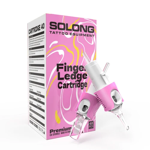 Imagen 1 del producto 40 Uds. Cartuchos de tatuaje Solong RL/RS/RM agujas de tatuaje esterilizadas desechables máquina de maquillaje permanente para Piercing suministros de tatuaje