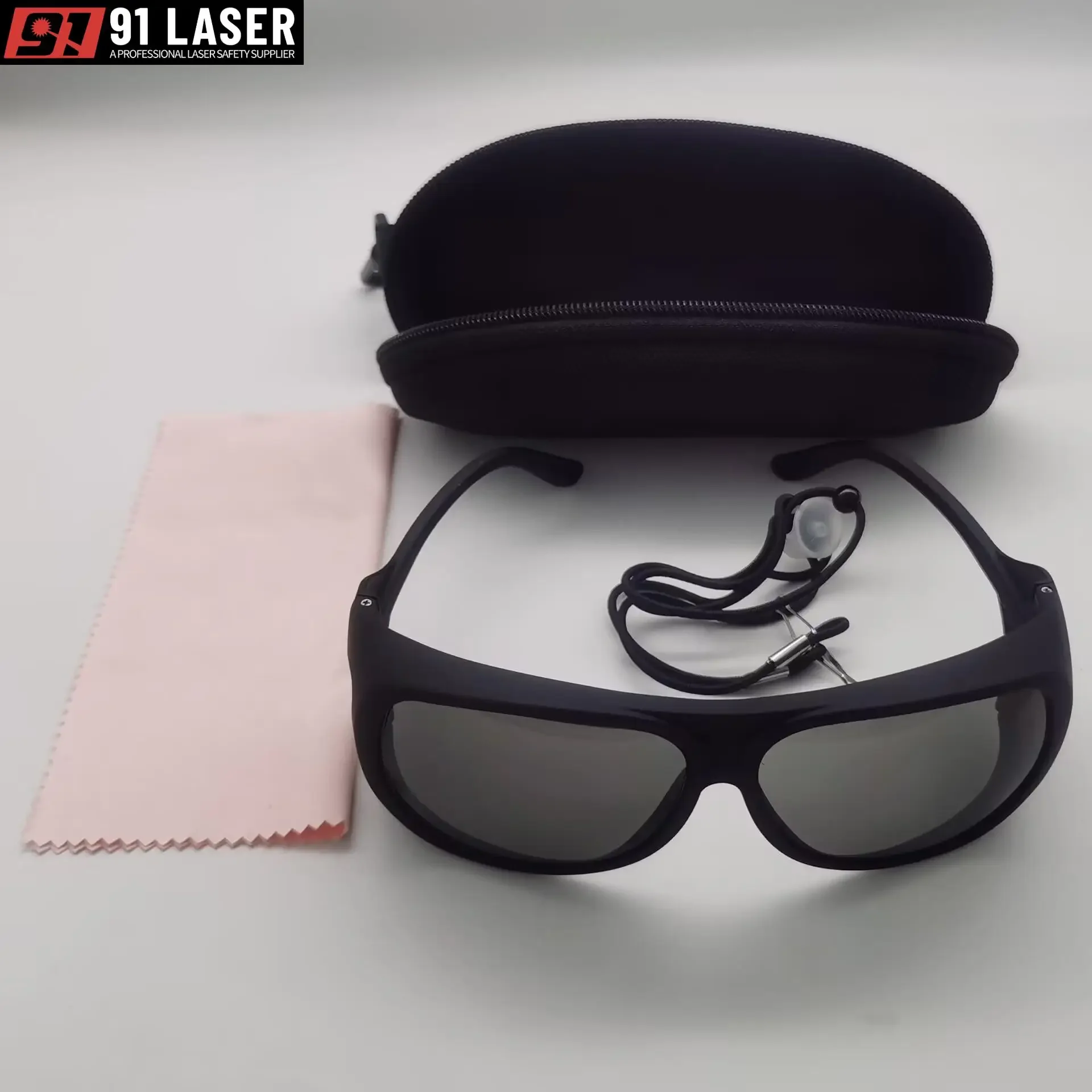 10600nm Co2 Laser Protective Glasses For Co2 Laser protection With Black Hard Case,Cleaning Cloth E-vision Certificate