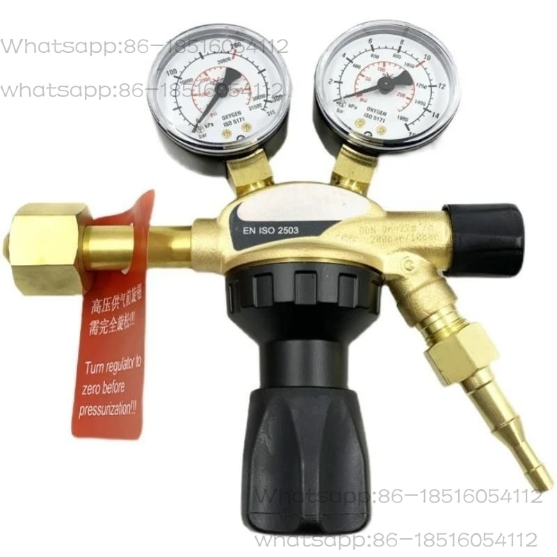 Pressure Reducing Valve 10bar Brass First Stage High Pressure Gas Cylinder Oxygen Combustible Gas Acetylene Nitrogen