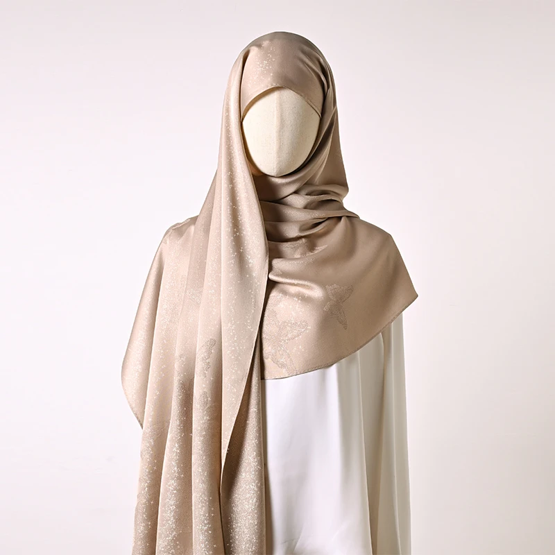 Hijab bohemien da donna Marchio di lusso Hijab morbido Hijab da donna Scialle lungo quadrato musulmano Protezione solare Gita estiva 2025 nuovo