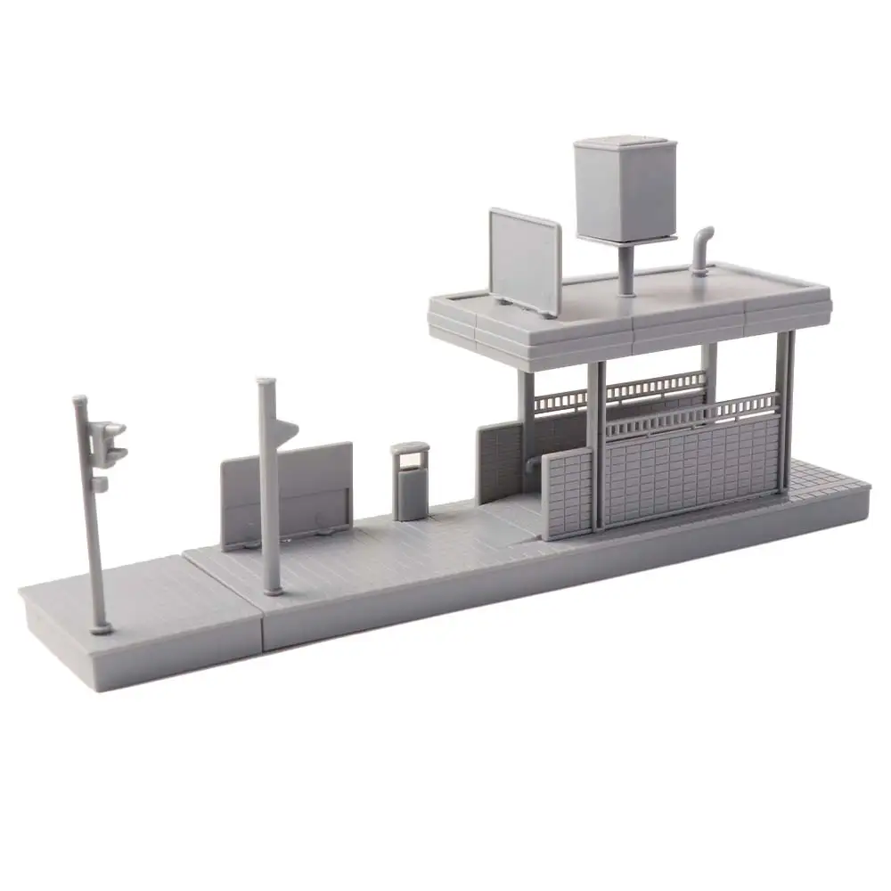 

1:64 Scale Metro Station Model Figure Display Micro Scene Props Miniature Subway Station DIY Assembly Simulated