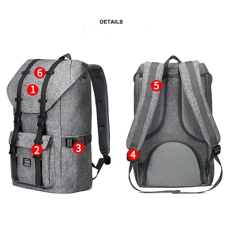 Korean version of trendy sports backpack for female high school students with large capacity, outdoor business backpack for moun