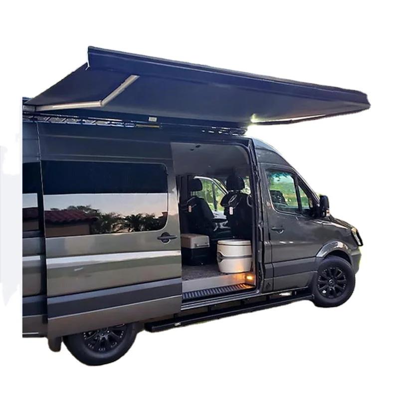 Караван Будинок на колесах Тент для автомобиля Тент для кемпера Тент для каравана Рулонный моторизованный тент Rv