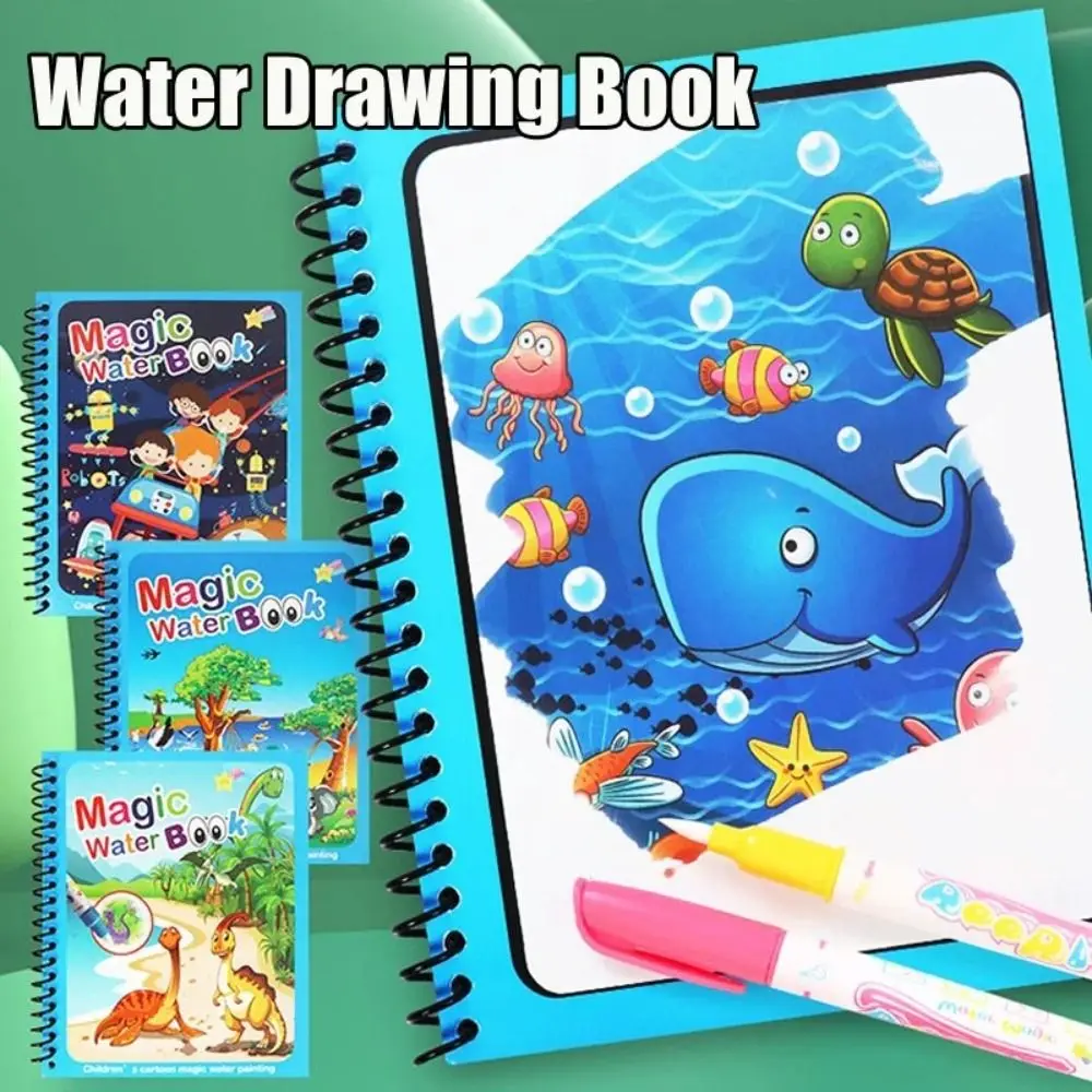 Herbruikbaar Magisch Water Kleurboek Kindgarten Graffiti Schilderij Diy Tekening Speelgoed Zintuiglijk Speelgoed Voor Kinderen Vroege Montessori Speelgoed