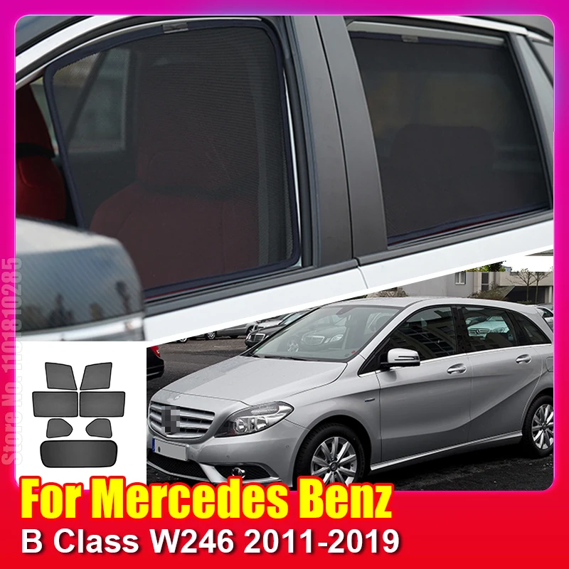 

For Mercedes Benz B Class W246 2011-2019 Car Magnetic Sunshade Shield Front Windshield Curtain Rear Side Window Sun Shade Visor