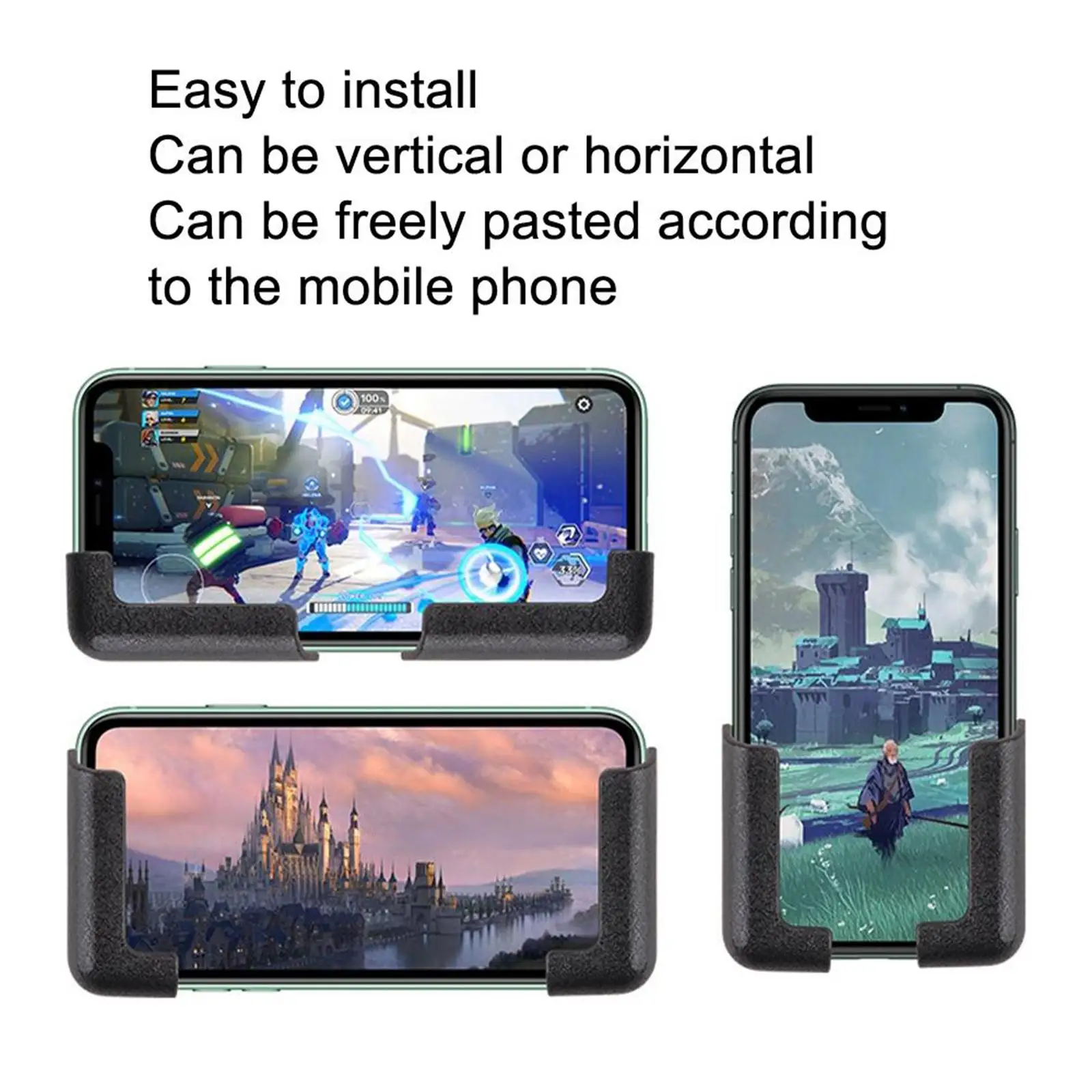 Крепление для телефона, автоматическая гравитационная подставка для GPS, аксессуары для стойки, универсальная новая клейкая поддержка, креативная настенная многофункциональная подставка для телефона, автомобиль