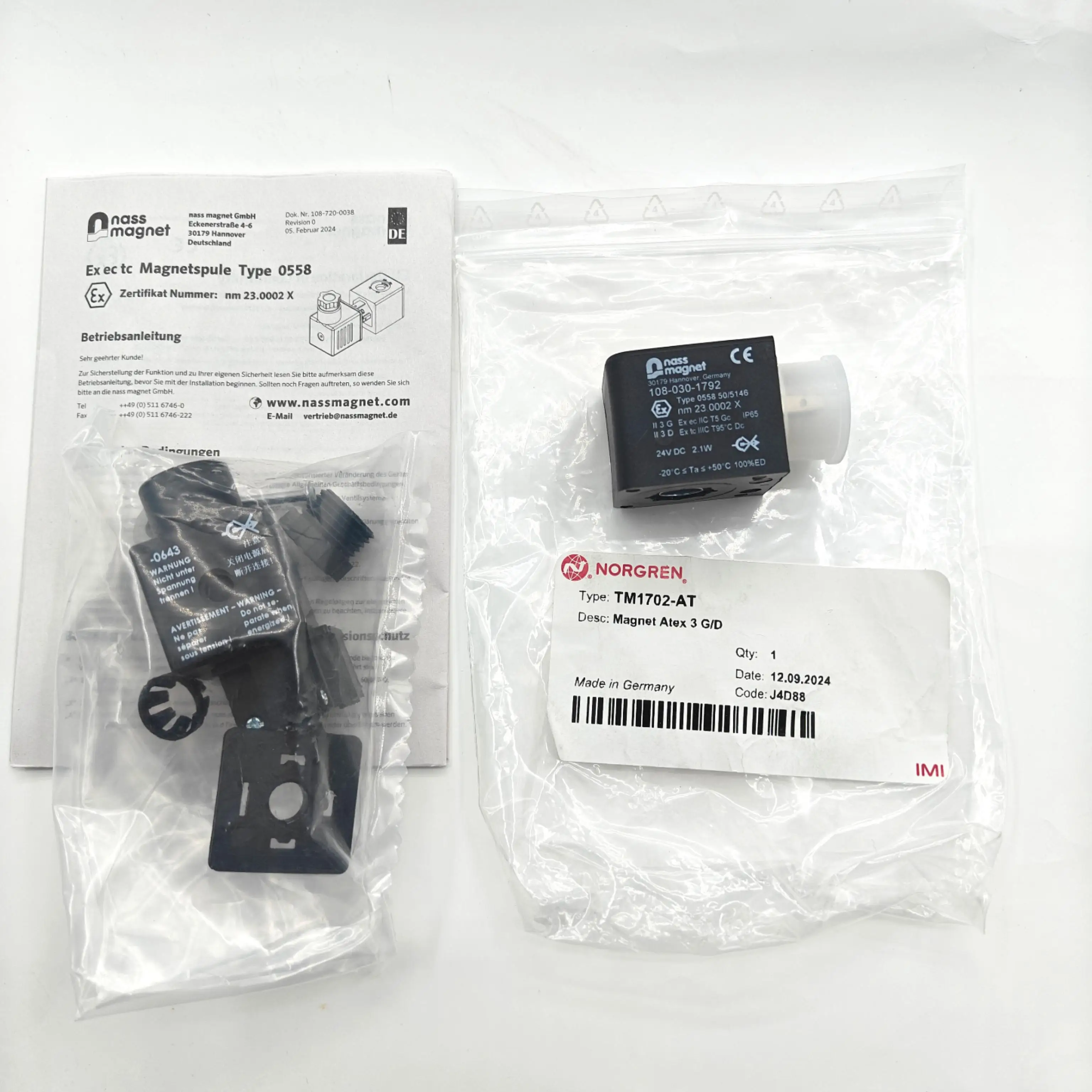 

IMI NORGREN TM1702-AT Explosion Proof Coil Solenoid Valve Coil