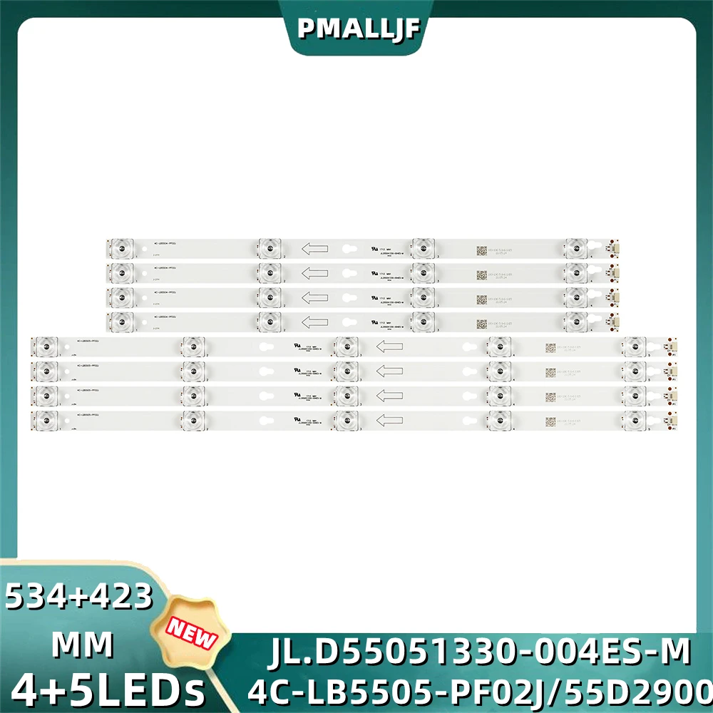 

80Pcs/Set LED Backlight Strips 55UV6416W L55P2-UD YHE-4C-LB5504-YH01J/FF01J B55A858U L55E5800A-UD 55D2900 55HR330M05A6