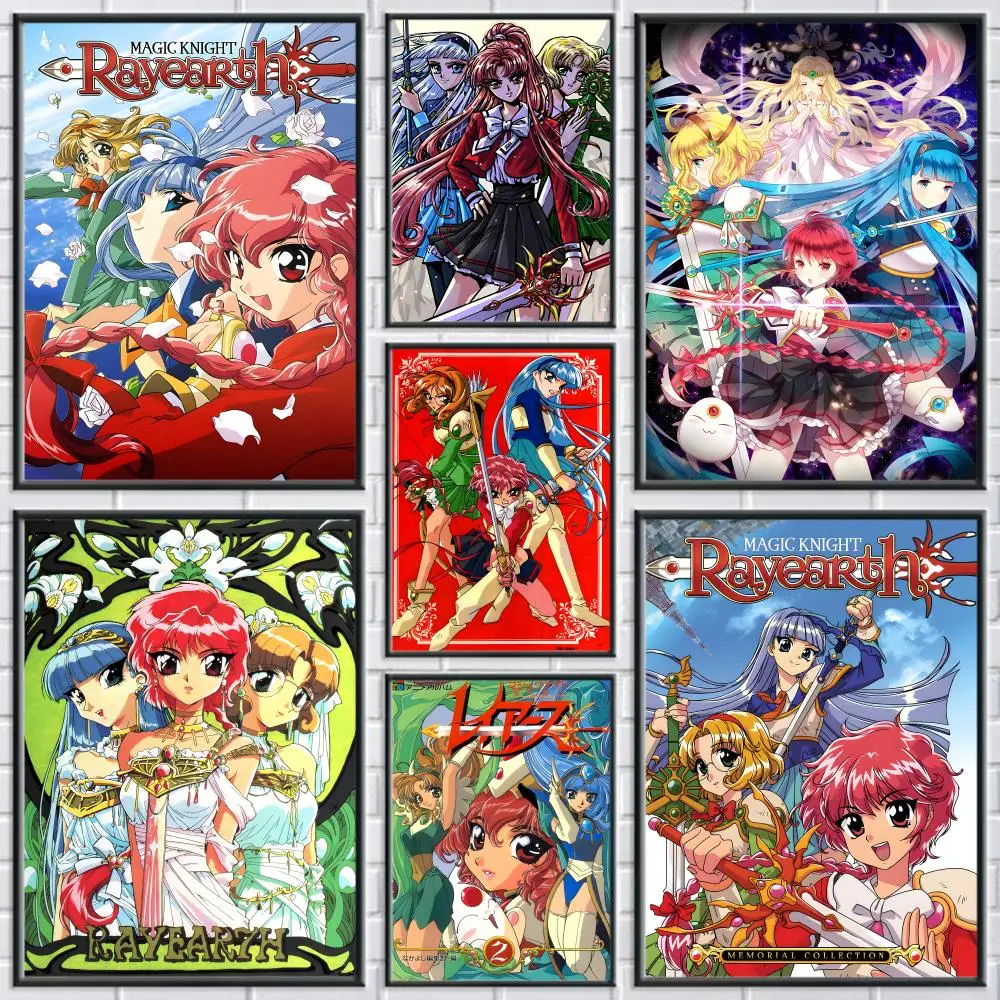 Anime M-magic knight rayearthS Poster, Urlaubsgeschenke, Dekoration, entworfen für Zuhause, Restaurant, Büro, Weltraum, Wandkunst