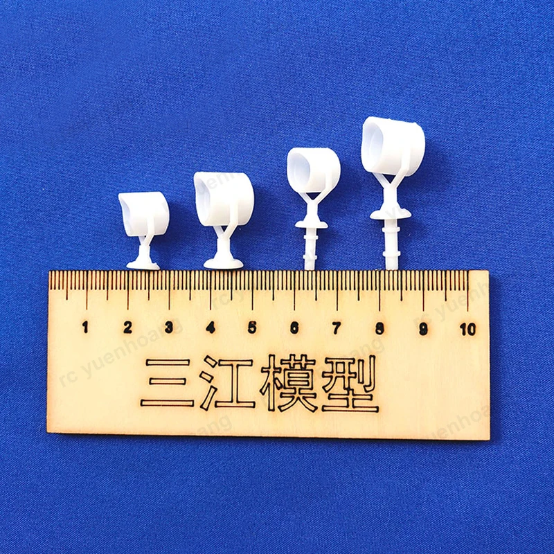 10PCS Simulation Scale Model Boat Resin Searchlight Assembly Height 19/22/29/35mm D-shaped Lamp Bulb Lights Decoration Parts