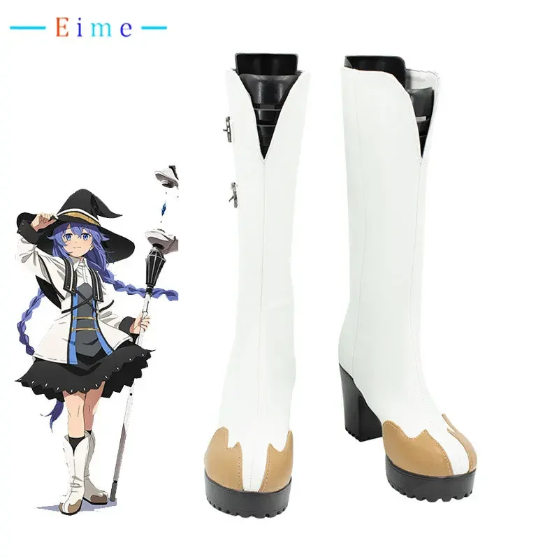 Roxy Cosplay Shoes Anime Mushoku Tensei：Jobless Reincarnation Cosplay Prop PU Leather Shoes Halloween Carnival Boot Custom Made