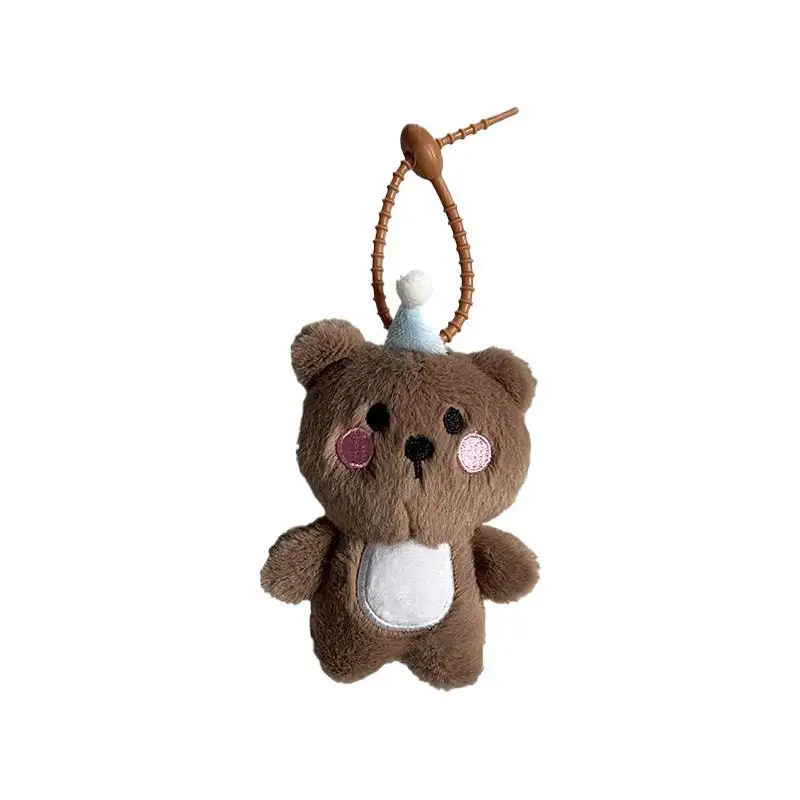 Mignon Animal Crocodile chat ours renard en peluche poupée jouets porte-clés pendentif sac à dos breloques suspendus ornements fille porte-clés enfants cadeau