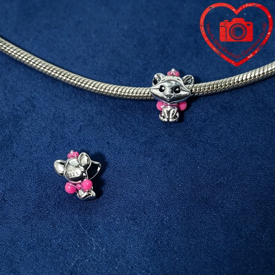 Neue Original-Charms DIY Schmuckgeschenke für Frauen Fuchs Hase Huhn Schwein Haustier Hund Elefant Perlen passend für 925er Silberarmbänder Zubehör