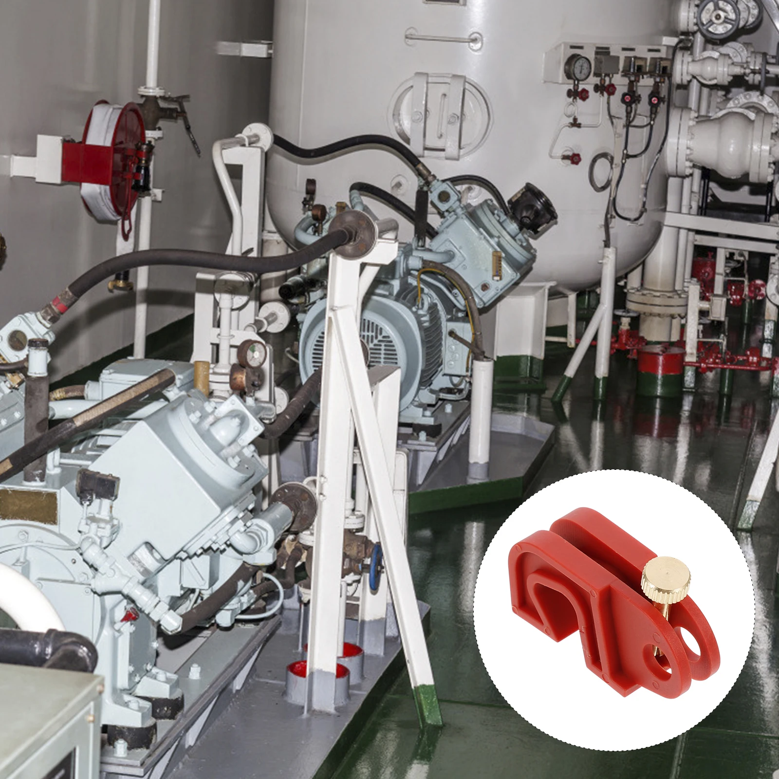 

Circuit Breaker Lockout Safety Buckle Durable Pa Nylon Locking Clamp Quick Install Keyless Accessory for Miniature Pin Out