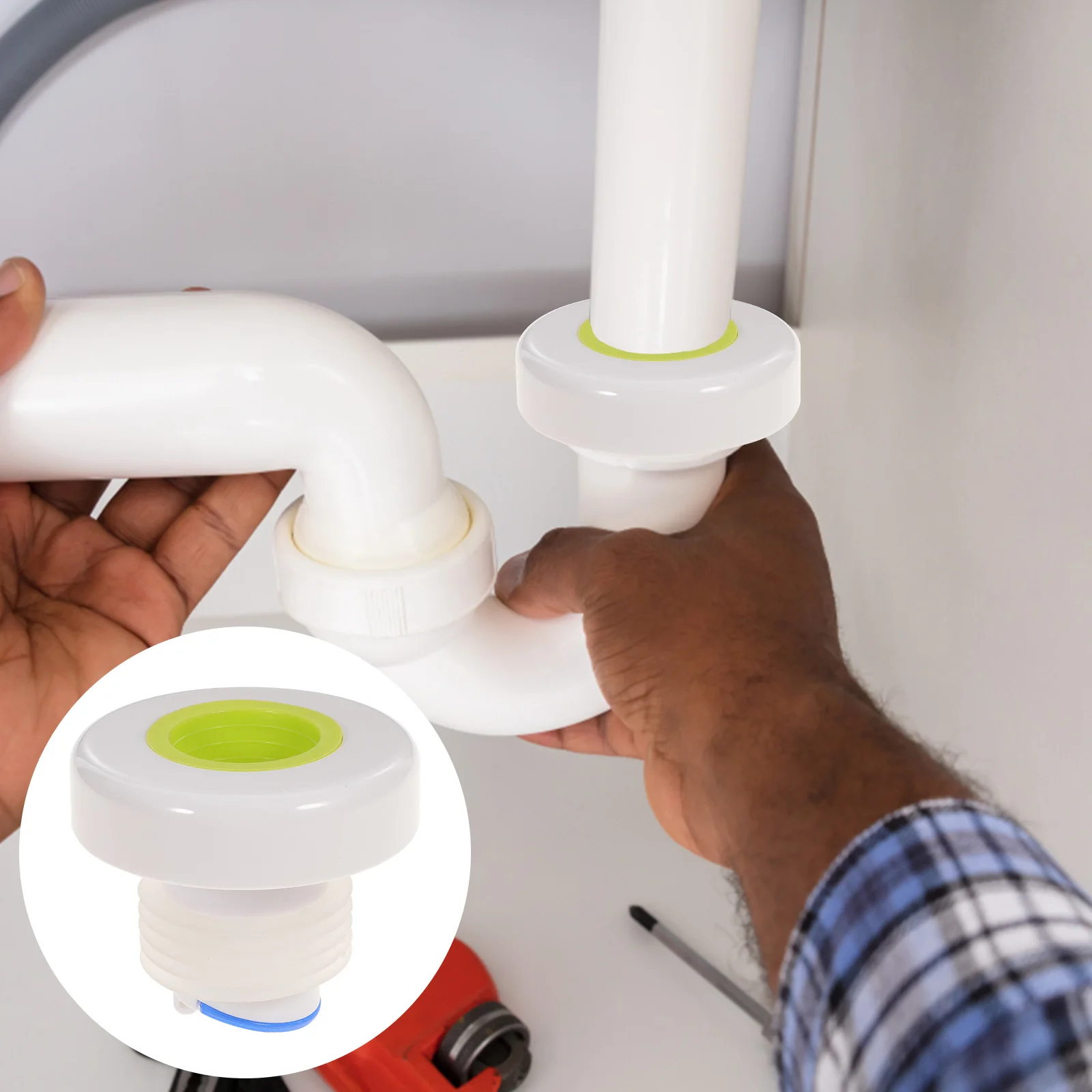

5-Layer Silicone Sealing Plug For Drain Pipe Anti-Overflow Odor Blocker Backflow Preventer Durable Lightweight Sealing Ring
